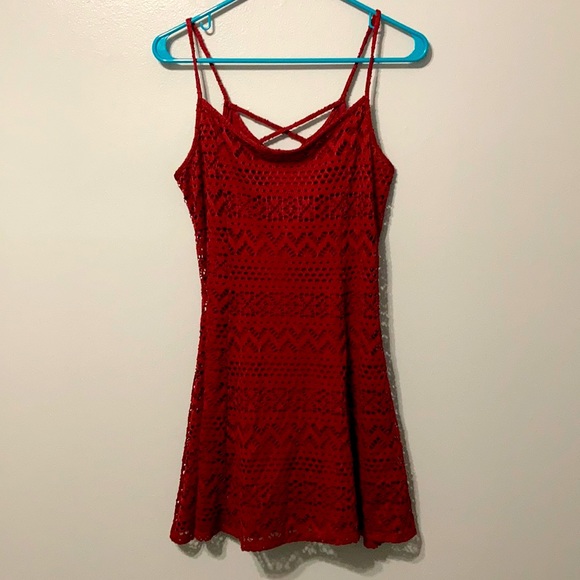 Mini red dress - Picture 1 of 2